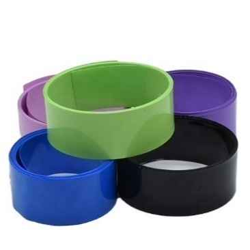 Bon prix Plastique pourpre de petit pain d'enveloppe de rétrécissement de la chaleur de PVC 0.2mm pour la batterie en ligne