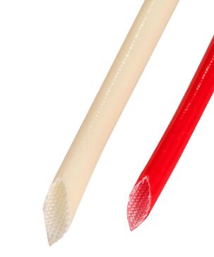 Bon prix 50 mm Largeur UL94V0 Flammabilité Résistant à la chaleur Manche en fibre de verre en silicone pour la protection des fils électriques en ligne