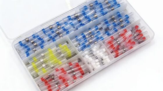 Bon prix Type de connexion à souder Connecteur de fil à rétrécissement thermique adapté à la gamme de fils 22-10 AWG Isolation et protection électriques en ligne