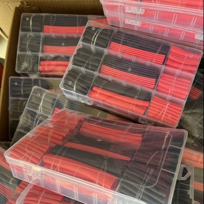 Bon prix tuyauterie 12.7mm rouge libre de double du mur 3x de la chaleur de rétrécissement halogène de tube en ligne