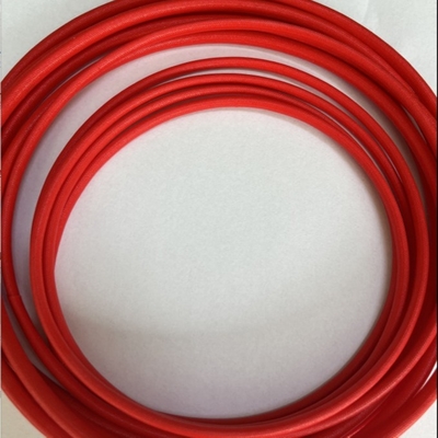 Bon prix Le caoutchouc de silicone rouge a enduit la fibre de verre gainant 3.5mm 12mm en ligne
