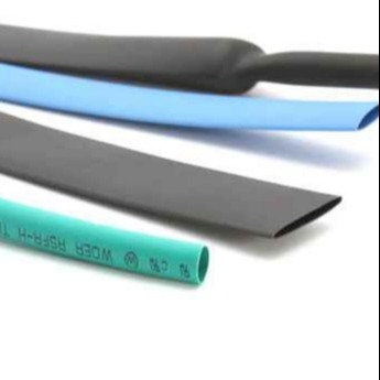 Bon prix halogène à mur unique de tuyauterie de rétrécissement de la chaleur de 3.0mm libre, tube mince bleu-clair de rétrécissement de la chaleur de mur en ligne
