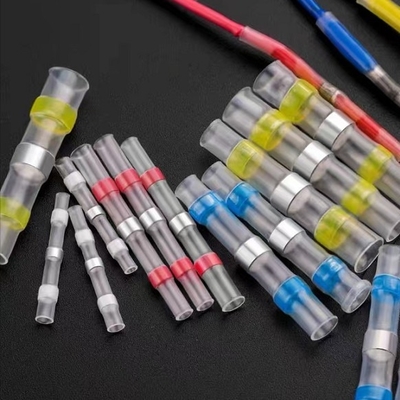 Bon prix connecteurs imperméables de rétrécissement de la chaleur 14-16awg, connecteurs de 2/1 de soudure épissure de bout en ligne